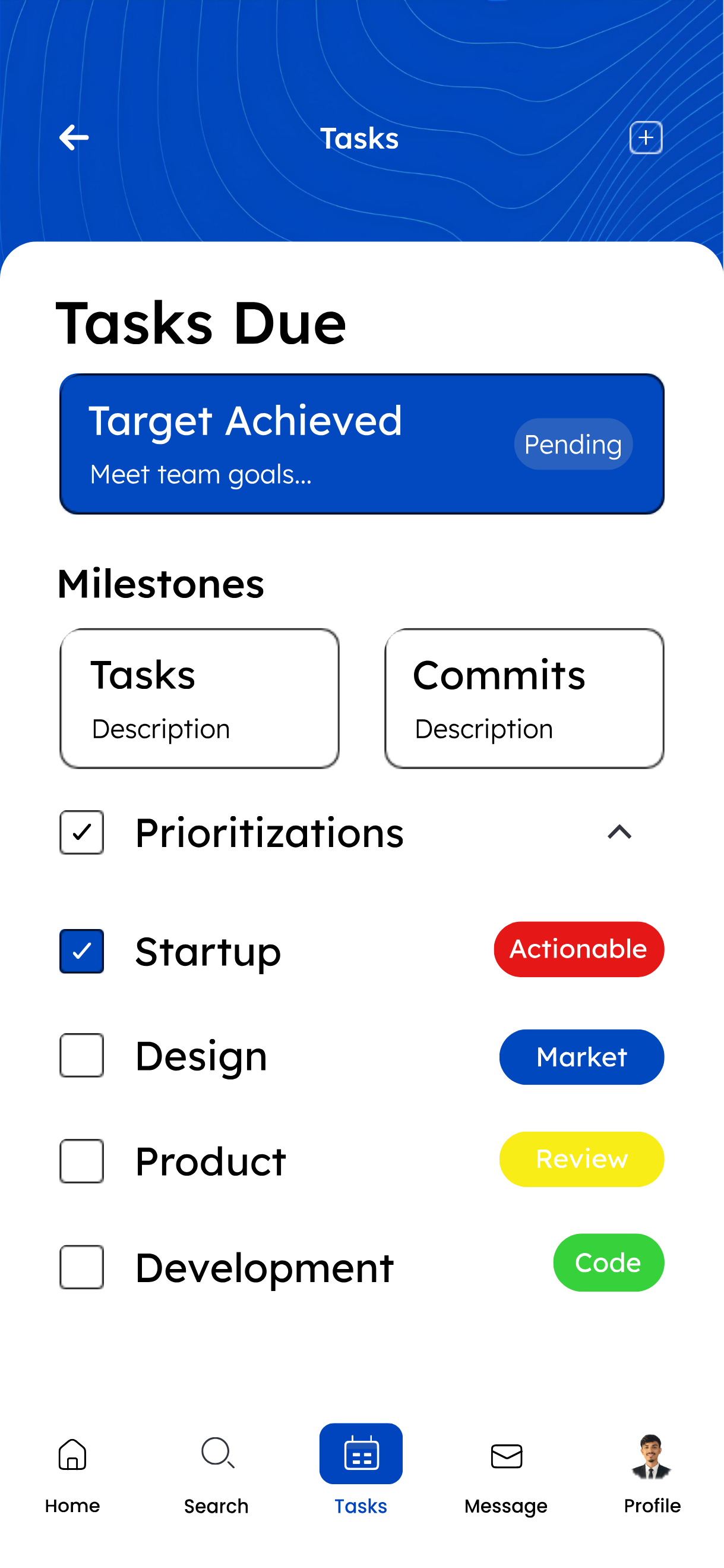 Tasks & Prioritisation